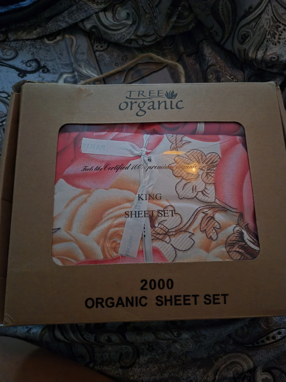 King Sheet Set - Pink and Cream Floral